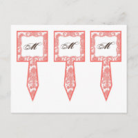 3 Cup Cake Picks Korallenrot Stift Weiße Spitze mi