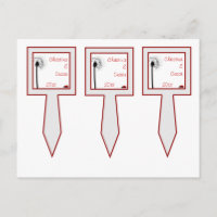 3 Cup Cake Picks Lady Bug on Dandelion Red Silhoue