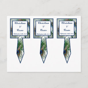 3 Cup Cake Picks Peacock Feathers blau/grün Postkarte