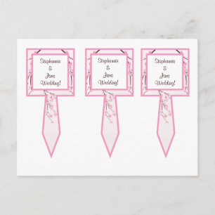 3 Cup Cake Picks Pink Cherry Blossom Postkarte