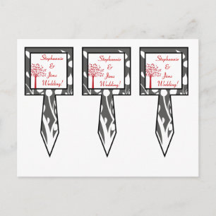 3 Cup Cake Picks Winter Grau/Roter Baum Postkarte