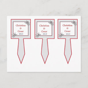 3 Cup Kuchen Picks White Dove Red Blue BG Ribbon B Postkarte