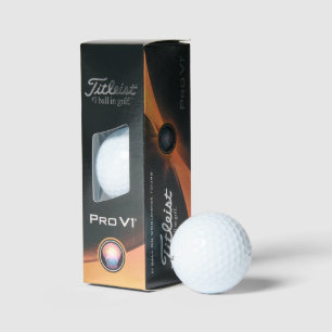 3 Custom Titleist Pro V1 Golf Ball Gastgeschenke H