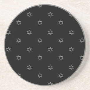 3-D Look Silver Star von David Sandstein Untersetzer