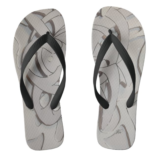 3-D-Papier Flip Flops (Fußbett)