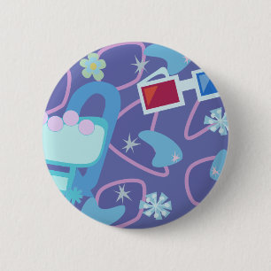 3-D Spezifikt.-Jahr-Bumerang-Muster Button