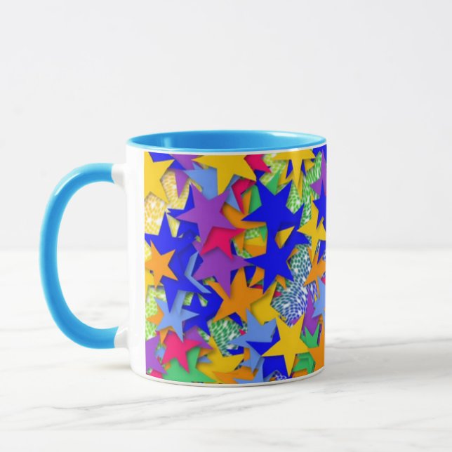 3-D-Sterne Tasse (Links)
