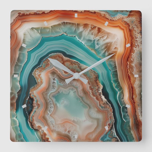 3 D Uhr an der Wand (Vorderseite)
