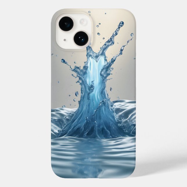 3-D-Wasserabfall Case-Mate iPhone 14 Hülle (Rückseite)