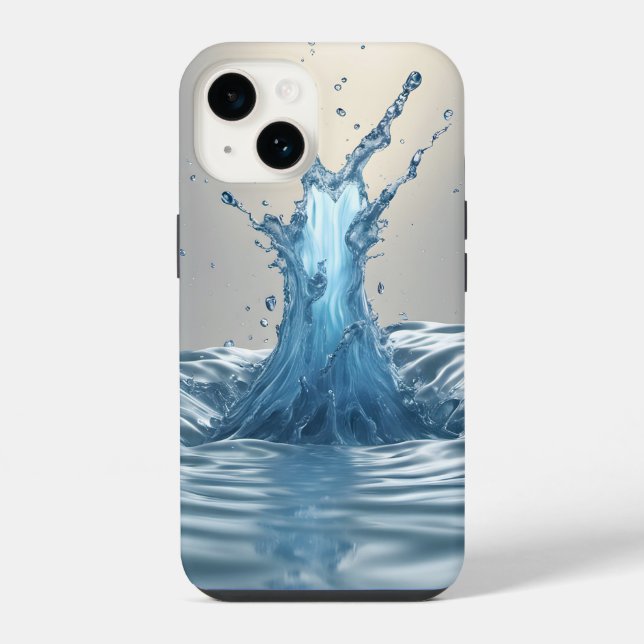 3-D-Wasserabfall iPhone 14 Hülle (Rückseite)