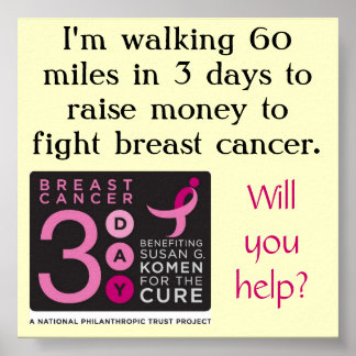 3-Day Fundraising Poster