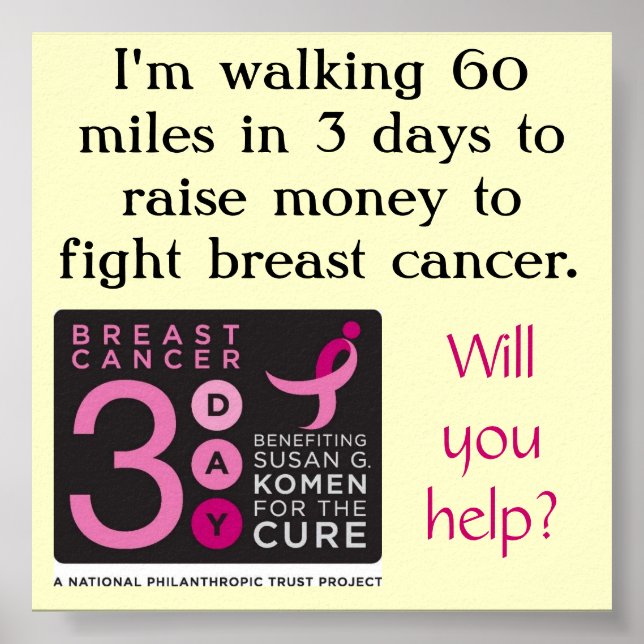 3-Day Fundraising Poster (Vorne)