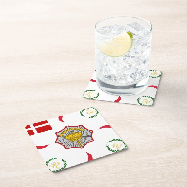 3.DL main image coaster Rechteckiger Pappuntersetzer (Vor Ort)