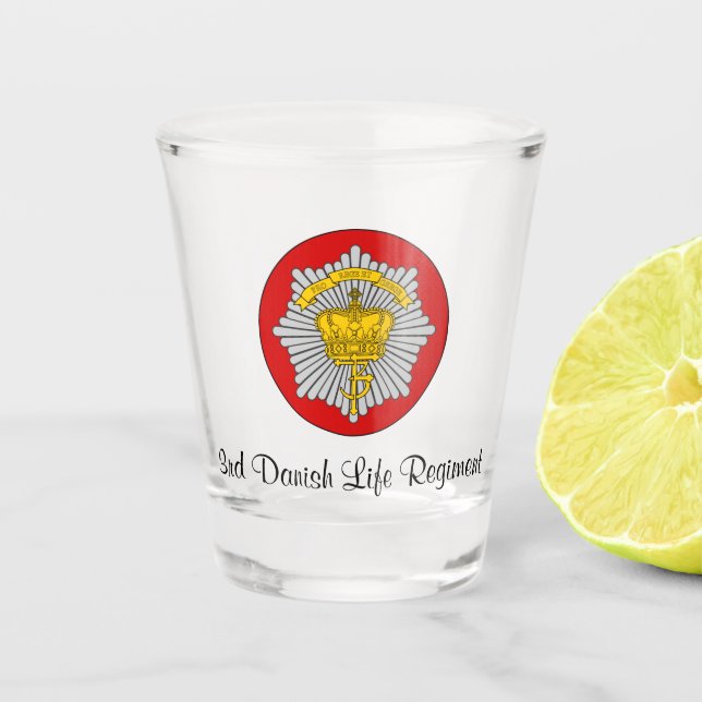 3.DL Shotglass Schnapsglas (Vorderseite)