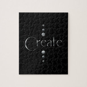 3 Dot Silver Block Erstellen und schwarzer Hinterg