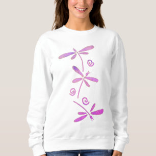 3 Drachenfliegen Abstrakte Wearable Art Sweatshirt