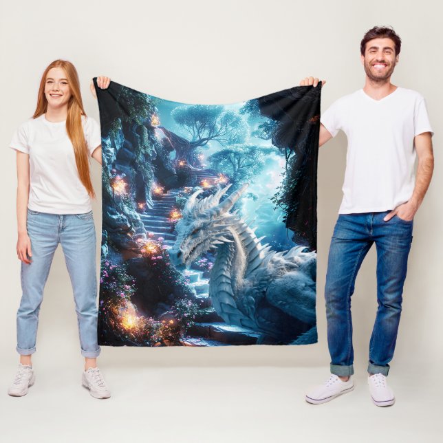 #3 Drachenwelt  Fleecedecke (Beispiel)