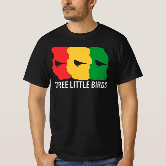 3 Drei kleine Vögel Alles Irie Rasta Reggae T-Shirt (Vorderseite)