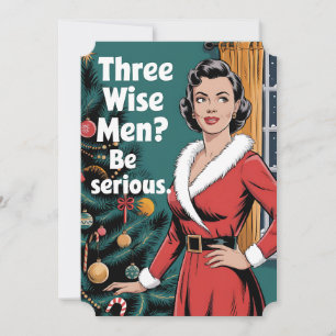 3 Drei kluge Männer sind ernste Weihnachtsfeiertag Einladung