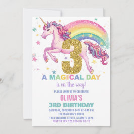 3. Einladung von Unicorn zum Geburtstag