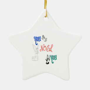 3 Engel blasen Trumpet Gebet Weihnachten Keramik Ornament