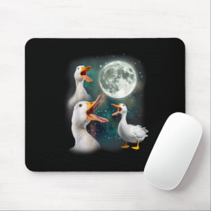 3 Enten heulen auf den Mond Lustige seltsame verfl Mousepad