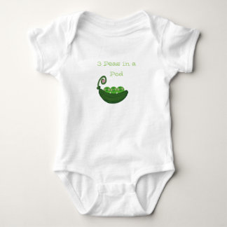 3 Erbsen in der Hülse Baby Strampler