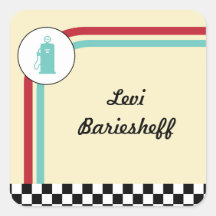 3"-Etikett für Pit Lane