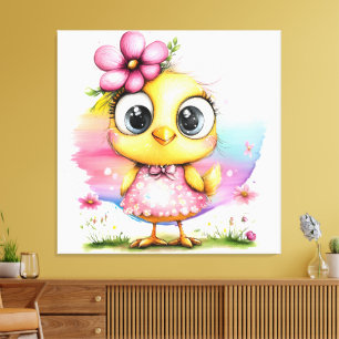 #3 Fantasy Chick -> #3 Fantasy-Hühnchen Leinwanddruck