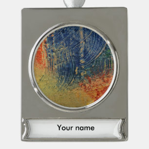 3 Farben Banner-Ornament Silber