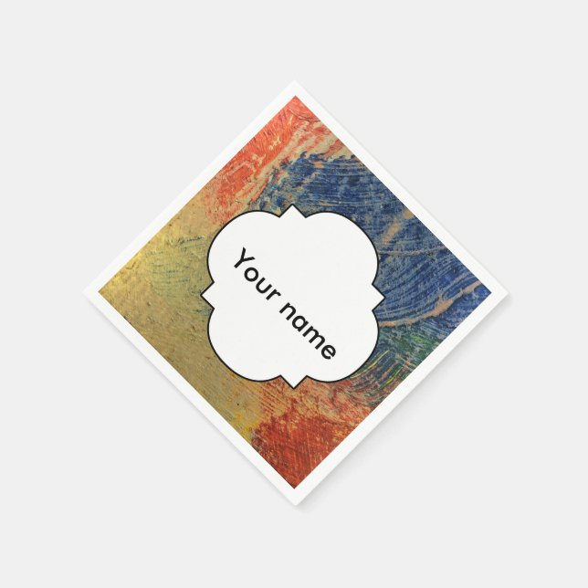 3 Farben Serviette (Ecke)