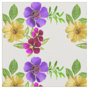 3 Farbige Blume Stoff