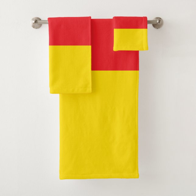3 Farbkombination, Flag Badhandtuch Set (Insitu)