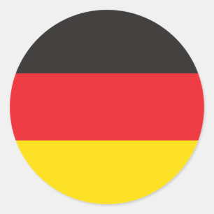 3 Farbkombination, Flag Runder Aufkleber