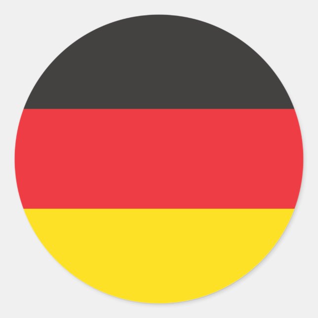3 Farbkombination, Flag Runder Aufkleber (Vorderseite)
