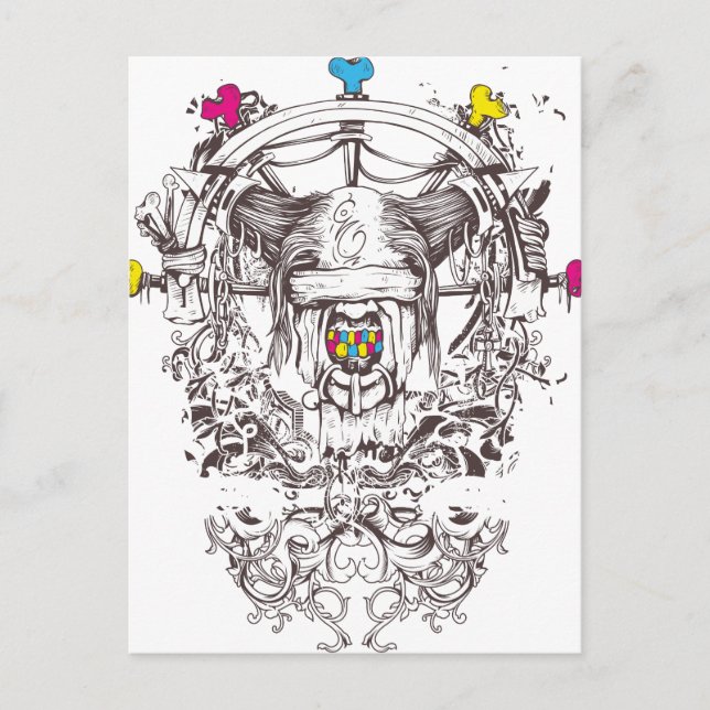 3 Farbkunst Postkarte (Vorderseite)