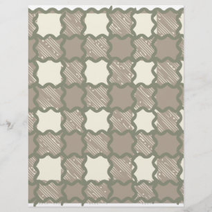 3 Farbquiggge Kariertes Scrapbook-Papier