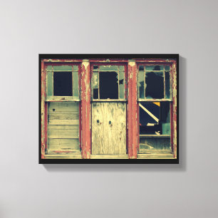 3 fehlerhafte Fenster Leinwanddruck