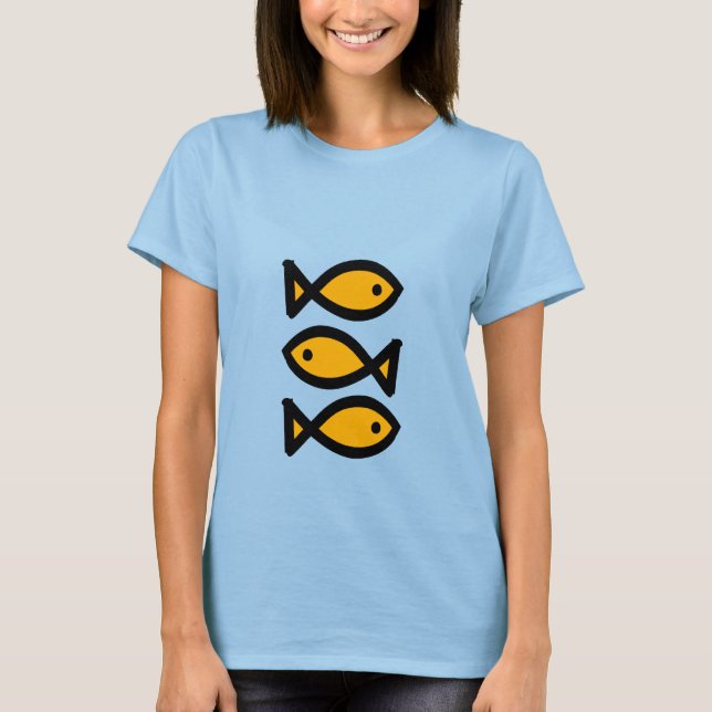 3 Fische T-Shirt (Vorderseite)
