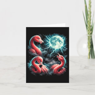 3 Flamingo Mond Heulender Flamingo Kopf Lustig Karte