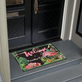 3 Flamingo Paradise Beach House Doormat Fußmatte