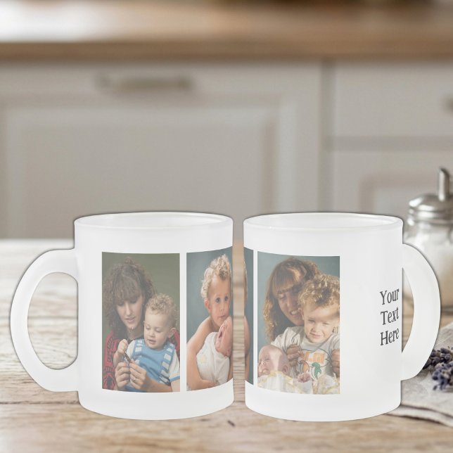 3 Foto benutzerdefinierter Text  Mattglastasse (Von Creator hochgeladen)