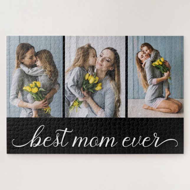 3 Foto-Collage Beste Mutter Aller Zeiten  (Horizontal)