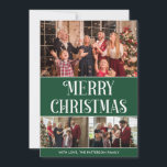 3 Foto Collage Grün und Weiß frohe Weihnachten<br><div class="desc">Erstellen Sie Ihre eigene, 3 Foto Collage, Grün und Weiß, Frohe Weihnachts-Foto-Weihnachtskarte, mit unserem benutzerfreundlichen Design-Tool. Fügen Sie Ihre Lieblings-Fotos von Freunden, Familie, Ferien, Hobbys und Haustieren hinzu und Sie haben eine atemberaubende, einmalige Foto-Collage. Unsere kundenspezifische Collage aus Foto eignet sich hervorragend für die Dekoration von Zuhause, Geschenkartikel oder sogar...</div>