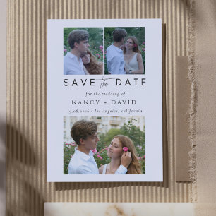 3 Foto-Collage Hochzeit Save The Date