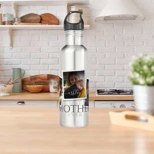 3 Foto Collage Mama Familie unvergesslicher Mutter Edelstahlflasche