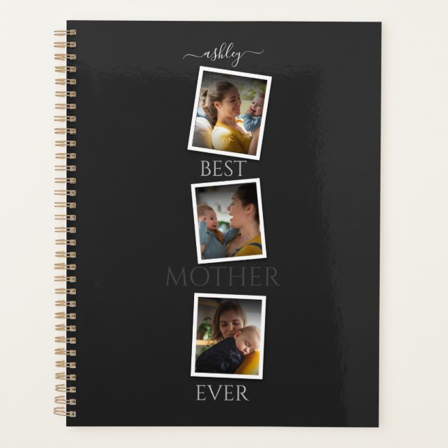 3 Foto Collage Mama Familienmüttertag Planer (Vorderseite)
