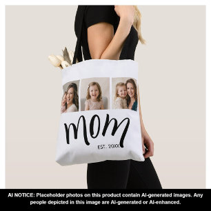 3-Foto-Collage Mom Est Elegantes Praktisches Gesch Tasche