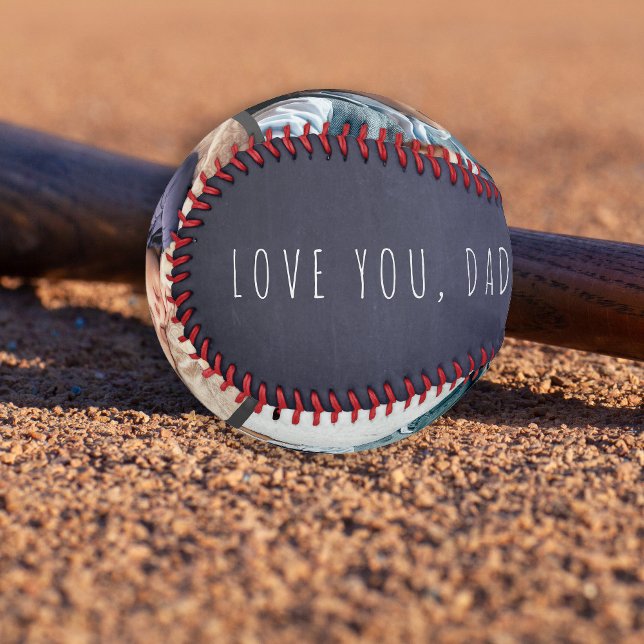 3 Foto Collage Vatertag Liebe du Papa Marine Baseball (Von Creator hochgeladen)