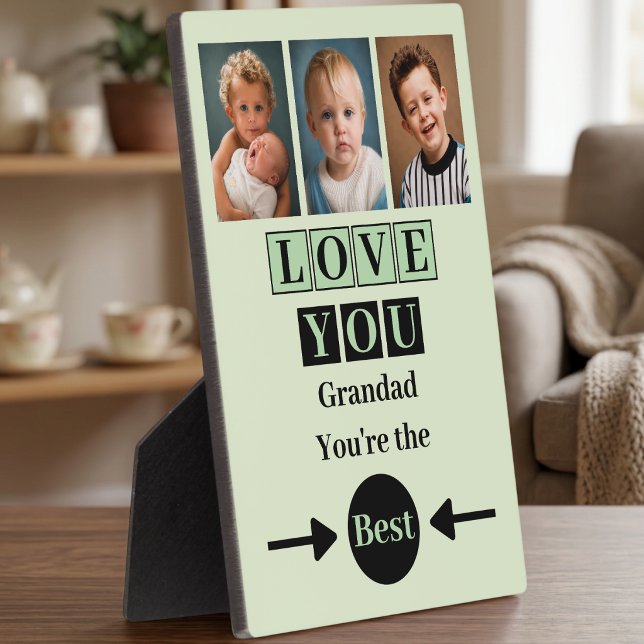 3 Foto Liebe dich Opa grün Fotoplatte (Von Creator hochgeladen)